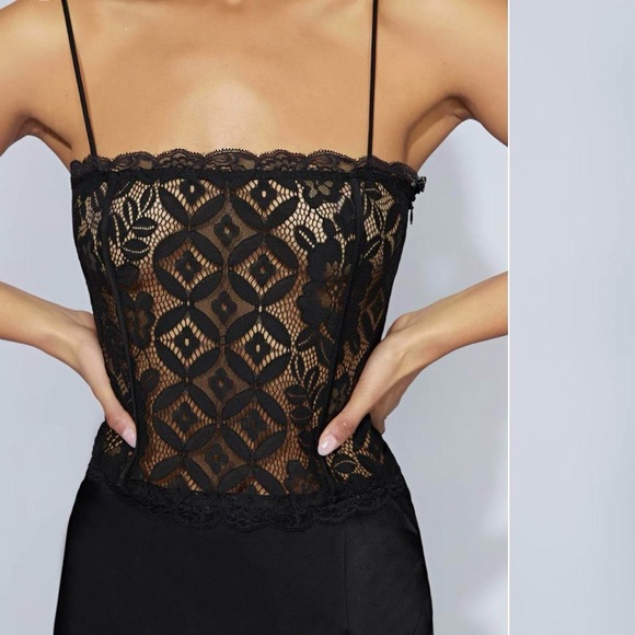 Meshki Size Medium Black Mini Dress - Picture 4 of 8